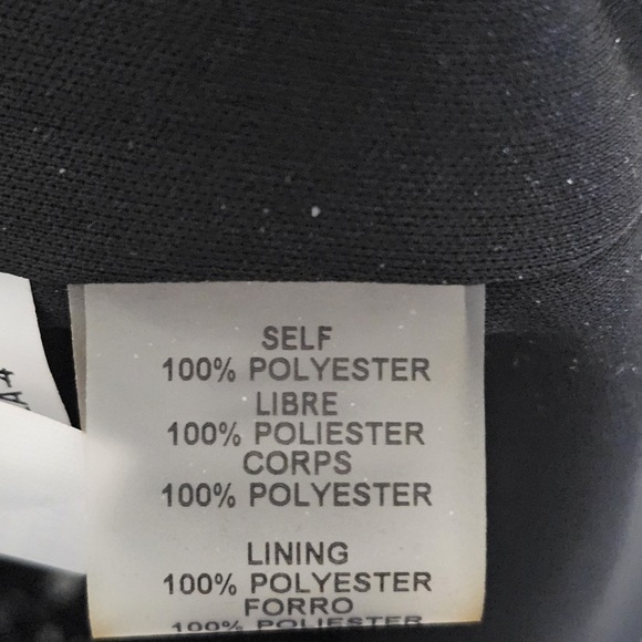 Vince Camuto Women Dress 4 Black Mini Capped Sleeve Deep Vneck Sheath Sequin 748 - Picture 9 of 15